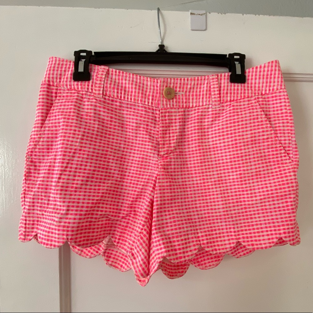 Lilly Pulitzer plaid buttercup shorts